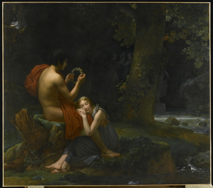 Daphnis et Chlo&eacute; oil painting on canvas by Fran&ccedil;ois Baron G&eacute;rard 1825