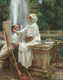 07_John_Singer_Sargent_The_Fountain,_Villa_Torlonia,_Frascati,_Italy_PAINTPHOTOGRAPHS_WIKICOMMONS