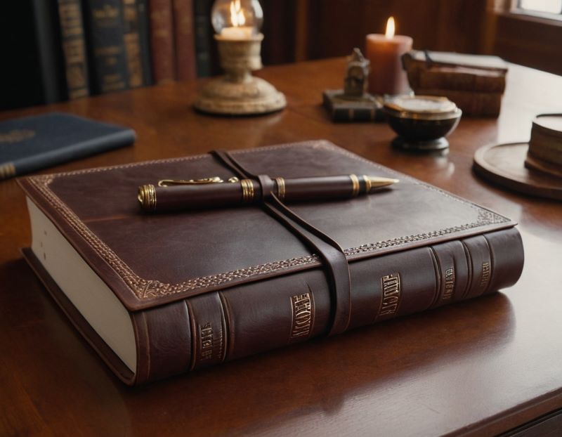 farewell gift for boss male, leather bound journal, gifts for farewell to boss, goodbye present 