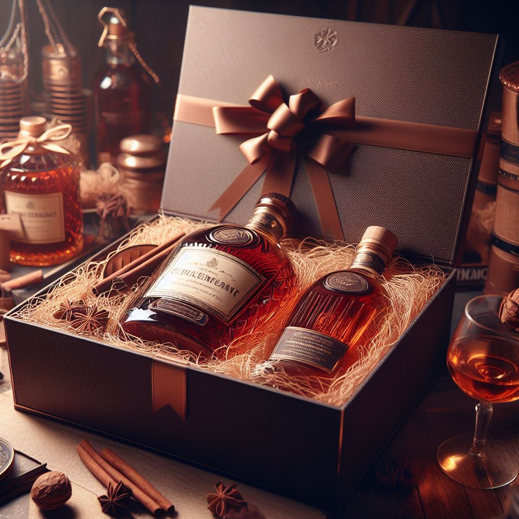 cognac collection as luxury wedding gift, marriage presents; luxury marriage gifts, cognac gifts