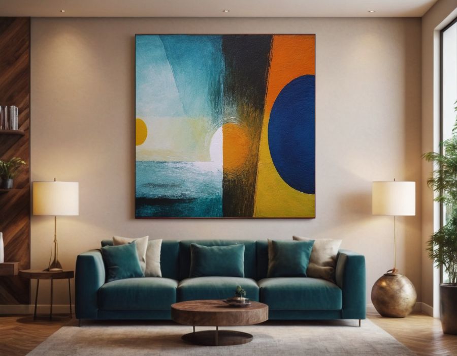 abstract painting for living room wall art, living room abstract wall art, abstract painting 