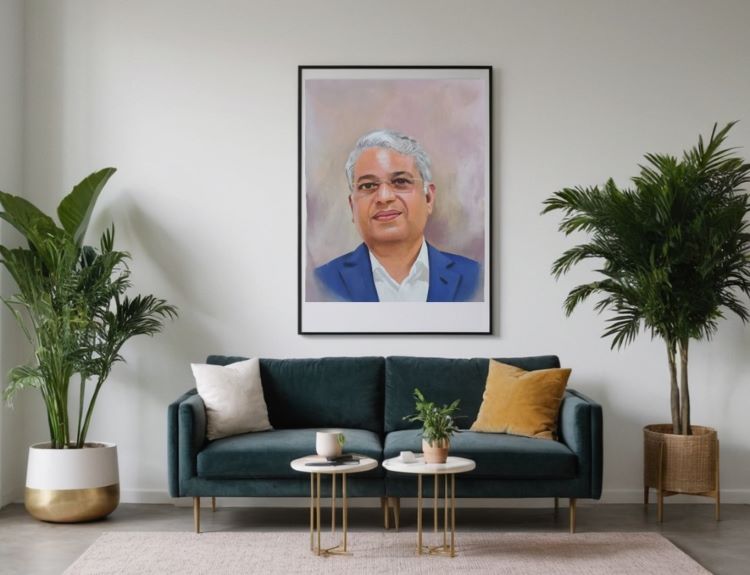 retirement gifts for him, portrait painting, gift for retired person, retirement gifts, 