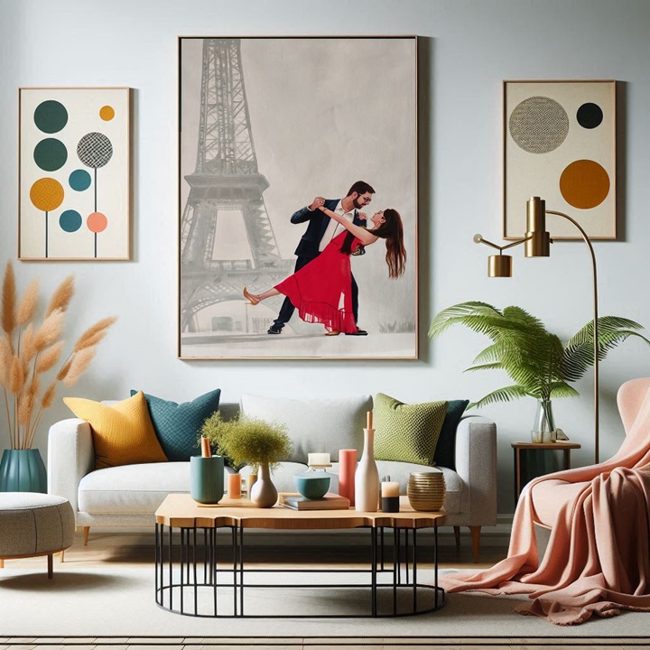 Romantic Artwork as an Anniversary Gift for Him, unique anniversary gift for husband, gift for hubby