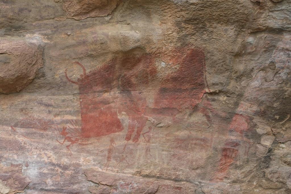Bhimbetka cave paintings, Madhya Praddesh, India
