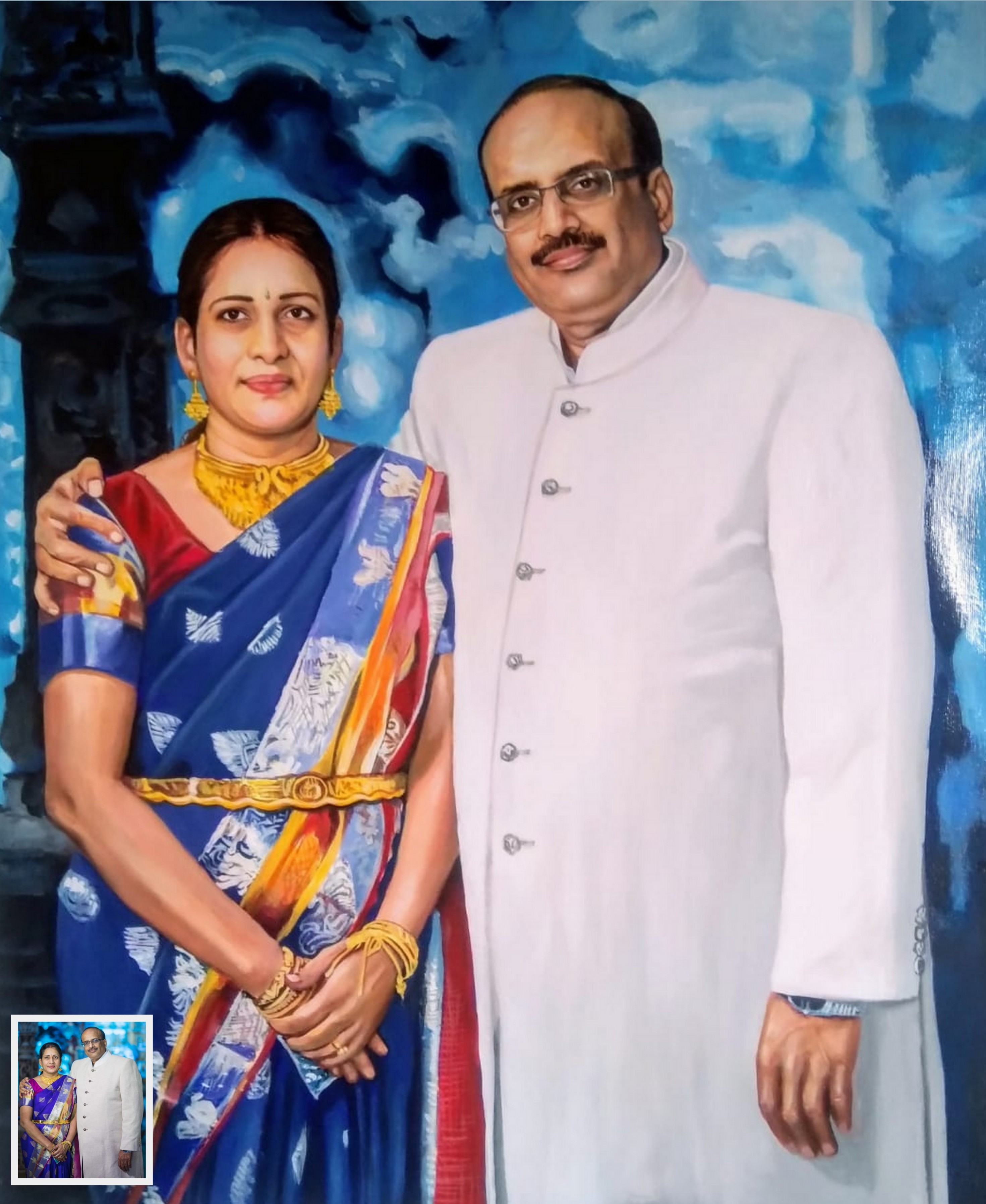 A Handmade Farewell Portrait Painting Gift