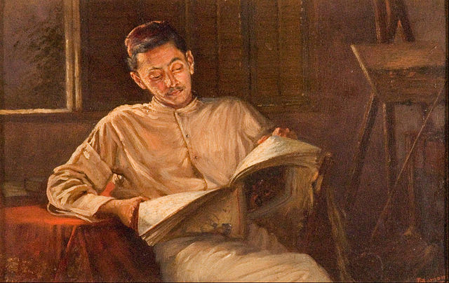 at rest oil painting on canvas by pestonji bomanji, portrait artist mumbai, parsi portrait painter