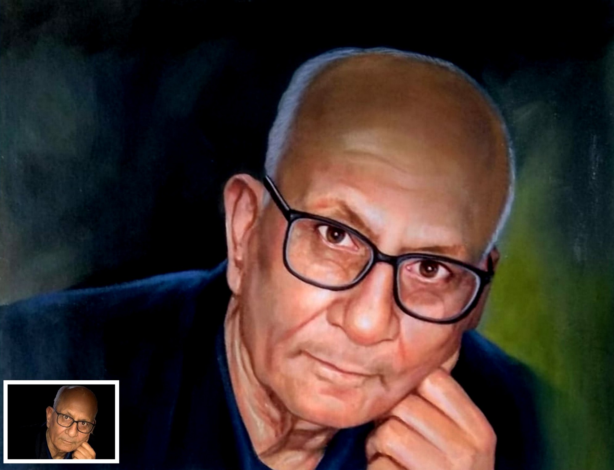 memorial painting of grandfather