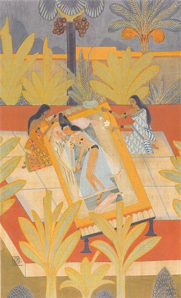 radha's viraha by nandalal bose