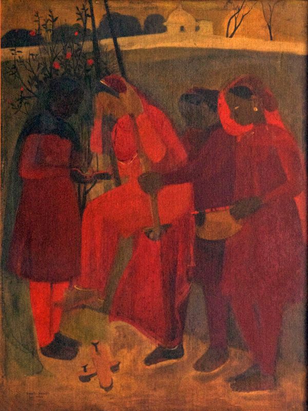 The Swing oil painting by Amrita Sher-Gil 1936,Indian art, Indian modernism, amrita sher-gil art
